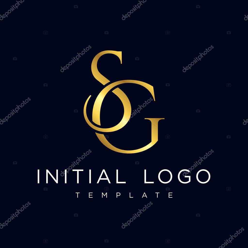 S G Elegant Luxury Initial Letter Logo Template