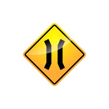 Trafik İşareti Sokak İmza Simgesi Vektör Şablonu