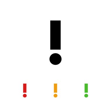 Ünlem İmzalama Simgesi Vektör Şablonu