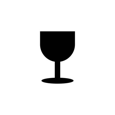 Kırılgan Sembol Cam Ambalaj Vektörü Şablonu