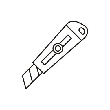 Basit Moda Kesici Simge Vektör Şablonu