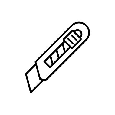 Basit Moda Kesici Simge Vektör Şablonu