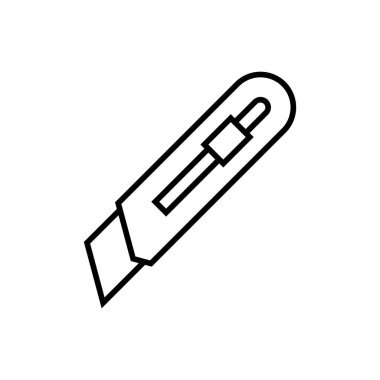 Basit Moda Kesici Simge Vektör Şablonu