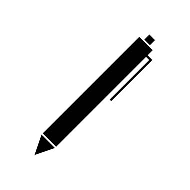 Basit Kalem Simgesi Vektör Şablonu