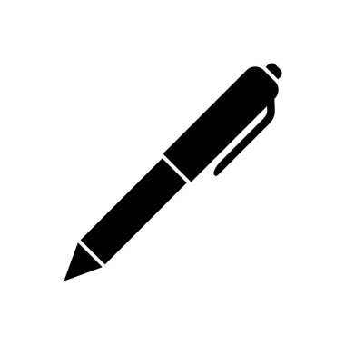 Basit Kalem Simgesi Vektör Şablonu