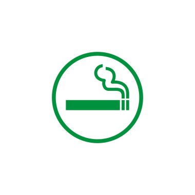 Belirlenmiş Sigara İçme Alanı İşaret Şablonu