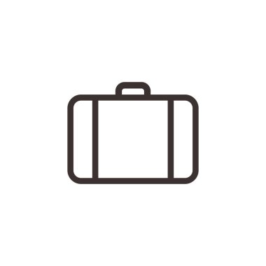 Evrak çantası vektör simgesi. Grafik ve web tasarımı için basit vektör illüstrasyonuName.