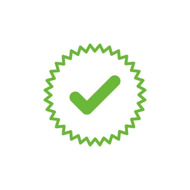 İşaretleme Listesi Çember Rozet Vektör Şablonunu Kontrol Et