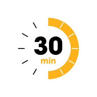 Dakika Vektör Şablonuna Geri Sayım