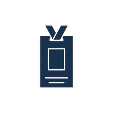 İsim Etiketi Simgesi Vektör Şablonu