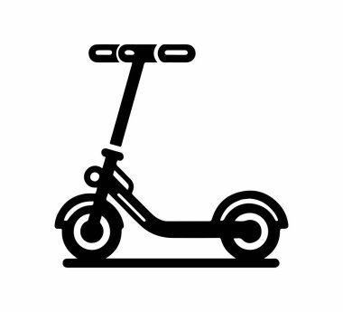 Elektrik Scooter basit vektör grafiği