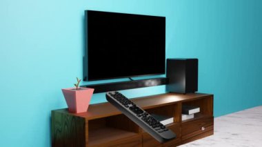 Modern TV oturma odasında