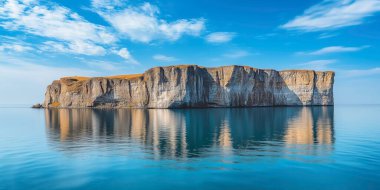 Modyey 'in uçurumları, İrlanda' nın en güzel kıyıları. İrlanda 'nın ünlü simgesi yapay zekanın ürettiği.