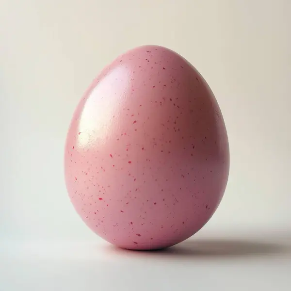 Pembe bir yumurtaya yaklaş.