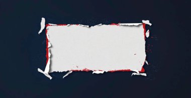 Koyu arkaplanda yırtık kenarları olan eski kağıt dokusu yapay zeka tarafından oluşturuldu.