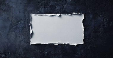 Beyaz alçılı bir odada boş siyah duvar. 3 boyutlu illüstrasyon. 3D görüntüleme. Yapay zeka oluşturuldu