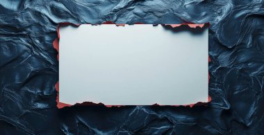 siyah boş kağıt ve buruşuk yaprak koyu arkaplan, düz döşeme, tasarım için model yapay zeka.