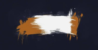 Beyaz arka planda soyut siyah fırça darbeleri. Yapay zeka oluşturuldu