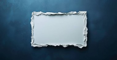 Koyu arkaplan üzerine beyaz boş kağıt. Model şablonu. 3 boyutlu görüntüleme, 3 boyutlu illüstrasyon... yapay zeka üretildi.