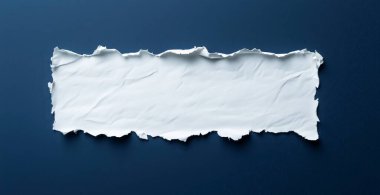 Gri arka planda yırtılmış beyaz bir kağıt. Yapay zeka oluşturuldu