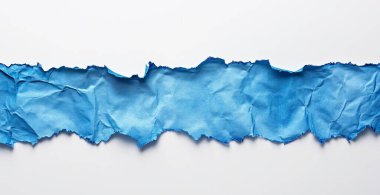 Beyaz arka planda yırtık kağıt. Yapay zeka oluşturuldu