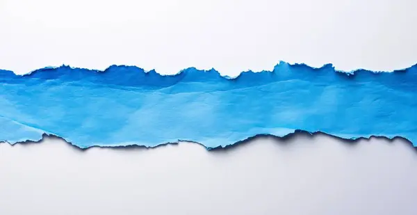 Yırtık mavi kağıt arka plan, yırtık yumuşak mavi yırtık beyaz kağıt... yapay zeka üretildi.