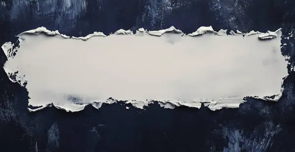 Beton duvardaki boş beyaz kağıt. Yapay zeka oluşturuldu