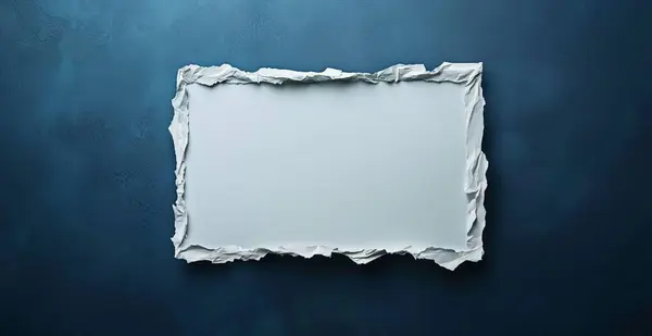 Koyu arkaplan üzerine beyaz boş kağıt. Model şablonu. 3 boyutlu görüntüleme, 3 boyutlu illüstrasyon... yapay zeka üretildi.