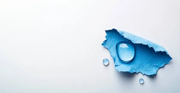 Mavi su sıçramalı kağıt... yapay zeka üretildi.