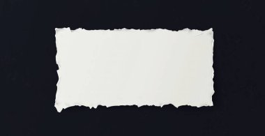 Mesajınız için siyah yırtık kağıt. Yapay zeka oluşturuldu