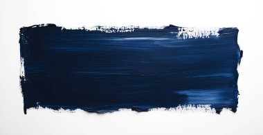 Beyaz arka planda siyah renkli fırça darbesi. Yapay zeka oluşturuldu