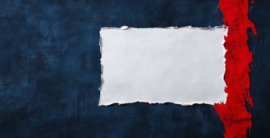 Grunge duvarındaki yırtık kağıt. arkaplan... yapay zeka oluşturuldu