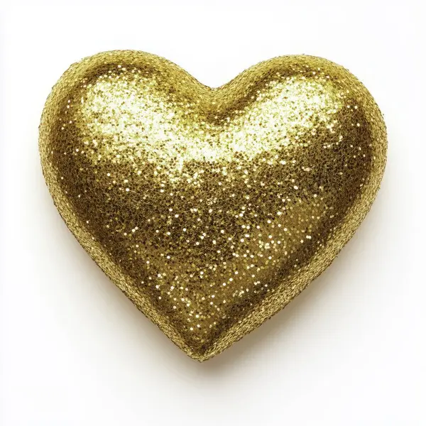 Parlak kalp şeklinde parıltı. Yapay zeka oluşturuldu