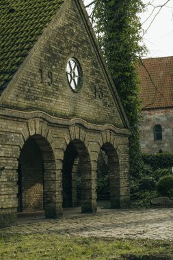 Munkbrarup köyünün fotoğrafı, bahar manzarası, Kuzey Almanya, Schleswig-Holstein