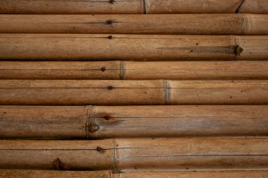 Bambudan yapılmış bir duvar.