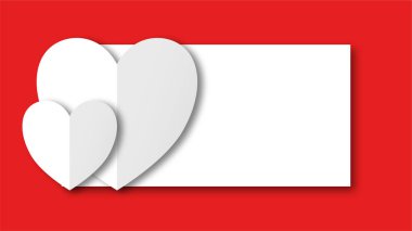 Beyaz çizgi kalp şeklinde sevgililer günü festivali. beyaz boş arkaplanda