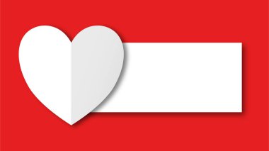 Beyaz çizgi kalp şeklinde sevgililer günü festivali. beyaz boş arkaplanda