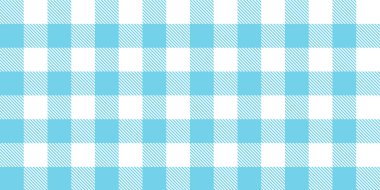 Gingham desenli geçmiş. Retro masa örtüsü dokusu. Soyut renk Scott deseniyle dolu. Pastel Gingham kumaş üzerindeki parmak izi için kusursuz bir arkaplan. Vektör sanatı