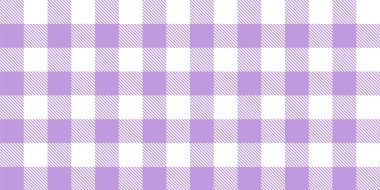 Gingham desenli geçmiş. Retro masa örtüsü dokusu. Soyut renk Scott deseniyle dolu. Pastel Gingham kumaş üzerindeki parmak izi için kusursuz bir arkaplan. Vektör sanatı