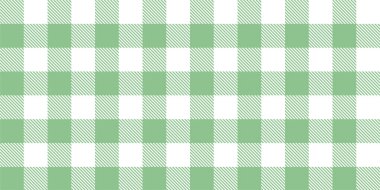 Gingham desenli geçmiş. Retro masa örtüsü dokusu. Soyut renk Scott deseniyle dolu. Pastel Gingham kumaş üzerindeki parmak izi için kusursuz bir arkaplan. Vektör sanatı