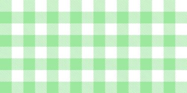 Gingham desenli geçmiş. Retro masa örtüsü dokusu. Soyut renk Scott deseniyle dolu. Pastel Gingham kumaş üzerindeki parmak izi için kusursuz bir arkaplan. Vektör sanatı
