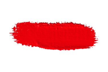 Fırça fırçası renginde. Resim çizimi kırmızı fırça beyaz arkaplanda izole.