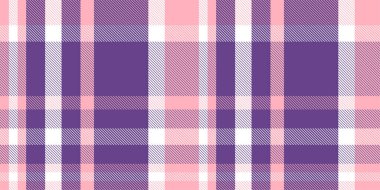 Gingham desenli geçmiş. Retro masa örtüsü dokusu. Soyut renk Scott deseniyle dolu. Pastel Gingham kumaş üzerindeki parmak izi için kusursuz bir arkaplan. Vektör sanatı