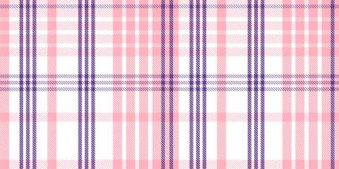 Gingham desenli geçmiş. Retro masa örtüsü dokusu. Soyut renk Scott deseniyle dolu. Pastel Gingham kumaş üzerindeki parmak izi için kusursuz bir arkaplan. Vektör sanatı