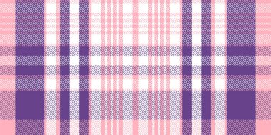 Gingham desenli geçmiş. Retro masa örtüsü dokusu. Soyut renk Scott deseniyle dolu. Pastel Gingham kumaş üzerindeki parmak izi için kusursuz bir arkaplan. Vektör sanatı