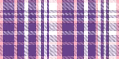 Gingham desenli geçmiş. Retro masa örtüsü dokusu. Soyut renk Scott deseniyle dolu. Pastel Gingham kumaş üzerindeki parmak izi için kusursuz bir arkaplan. Vektör sanatı