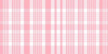 Gingham desenli geçmiş. Retro masa örtüsü dokusu. Soyut renk Scott deseniyle dolu. Pastel Gingham kumaş üzerindeki parmak izi için kusursuz bir arkaplan. Vektör sanatı