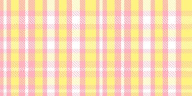 Gingham desenli geçmiş. Retro masa örtüsü dokusu. Soyut renk Scott deseniyle dolu. Pastel Gingham kumaş üzerindeki parmak izi için kusursuz bir arkaplan. Vektör sanatı
