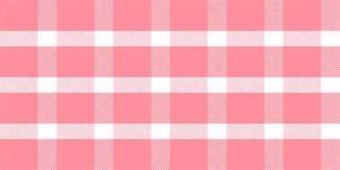Gingham desenli geçmiş. Retro masa örtüsü dokusu. Soyut renk Scott deseniyle dolu. Pastel Gingham kumaş üzerindeki parmak izi için kusursuz bir arkaplan. Vektör sanatı