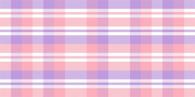 Gingham desenli geçmiş. Retro masa örtüsü dokusu. Soyut renk Scott deseniyle dolu. Pastel Gingham kumaş üzerindeki parmak izi için kusursuz bir arkaplan. Vektör sanatı